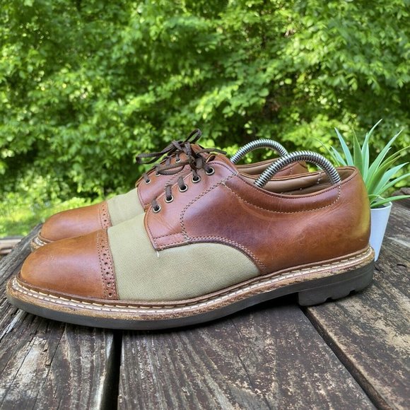 Johnston Murphy Oxford Brown Leather 